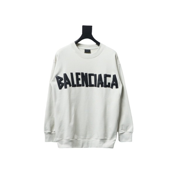 Balenciaga masking tape round neck Hoodie 2