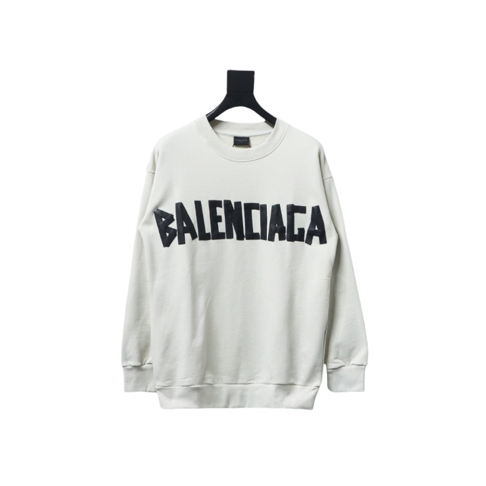  Balenciaga masking tape round neck Hoodie 2