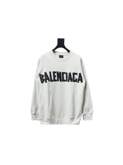 Balenciaga masking tape round neck Hoodie 2 01