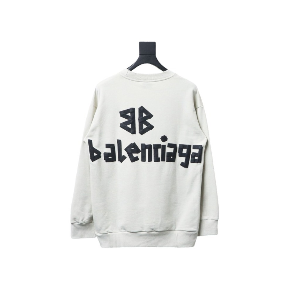  Balenciaga masking tape round neck Hoodie 2