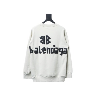  Balenciaga masking tape round neck Hoodie 2 02