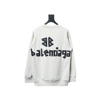 Balenciaga masking tape round neck Hoodie 2 02