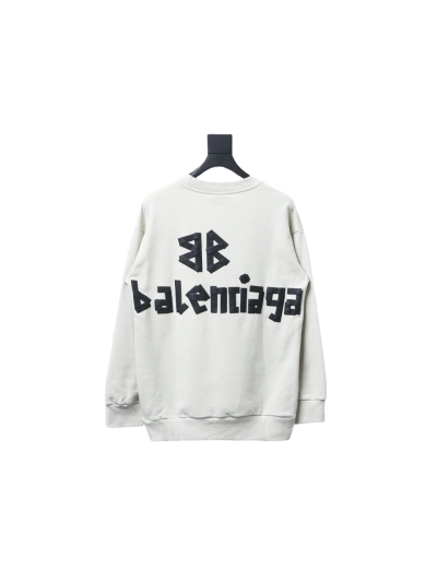 Balenciaga masking tape round neck Hoodie 2 02