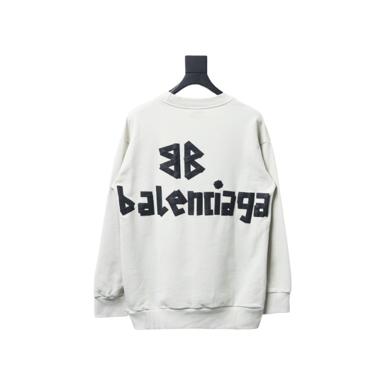  Balenciaga masking tape round neck Hoodie 2