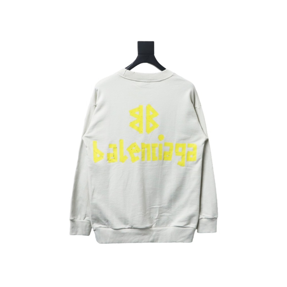  Balenciaga masking tape round neck Hoodie 3