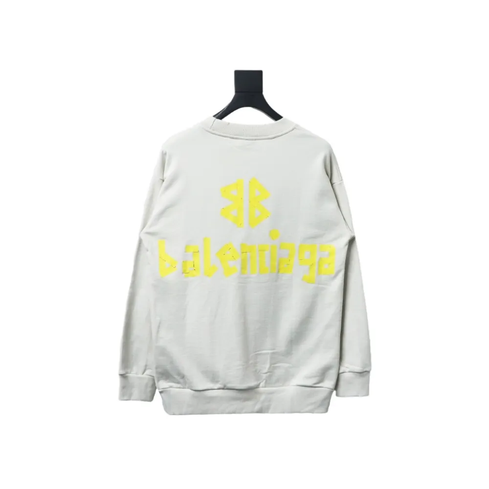 Balenciaga masking tape round neck Hoodie 3