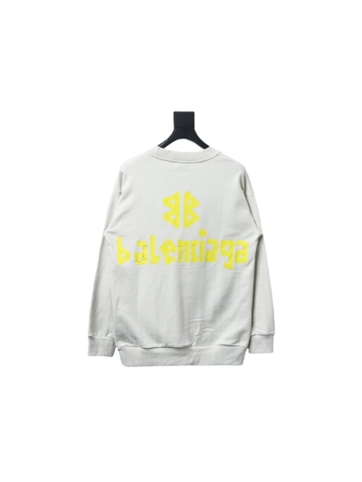 Balenciaga masking tape round neck Hoodie 3 02