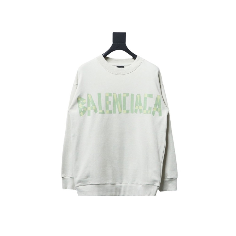  Balenciaga masking tape round neck Hoodie 3