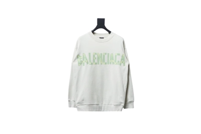 Balenciaga masking tape round neck Hoodie 3 01