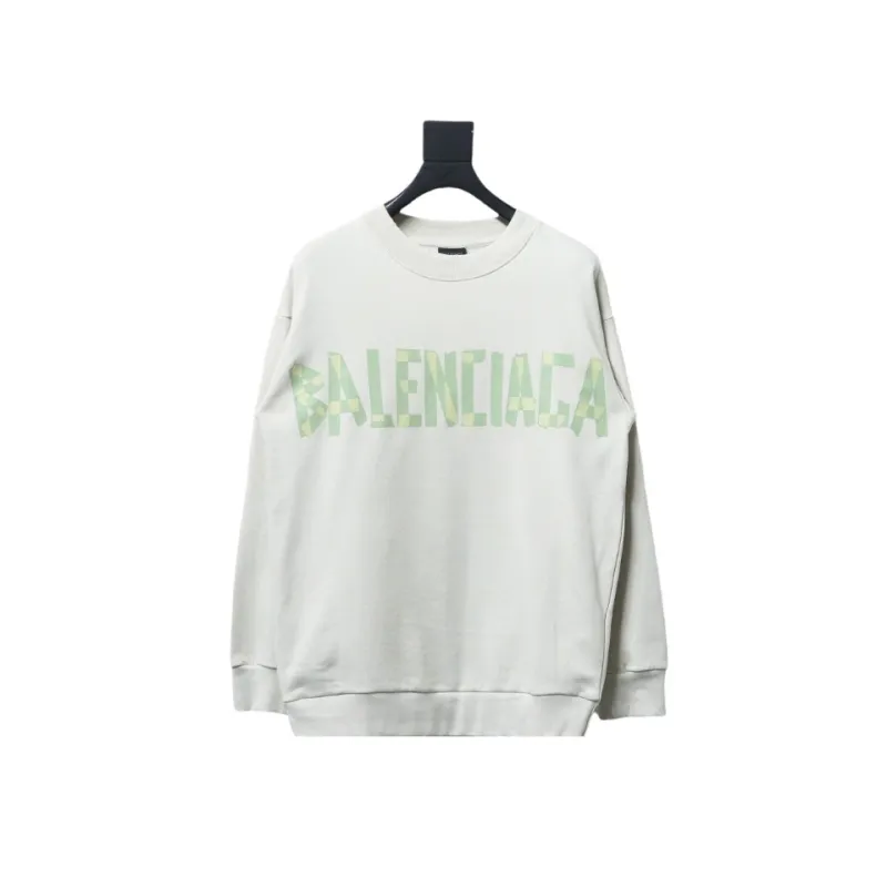 Balenciaga masking tape round neck Hoodie 3