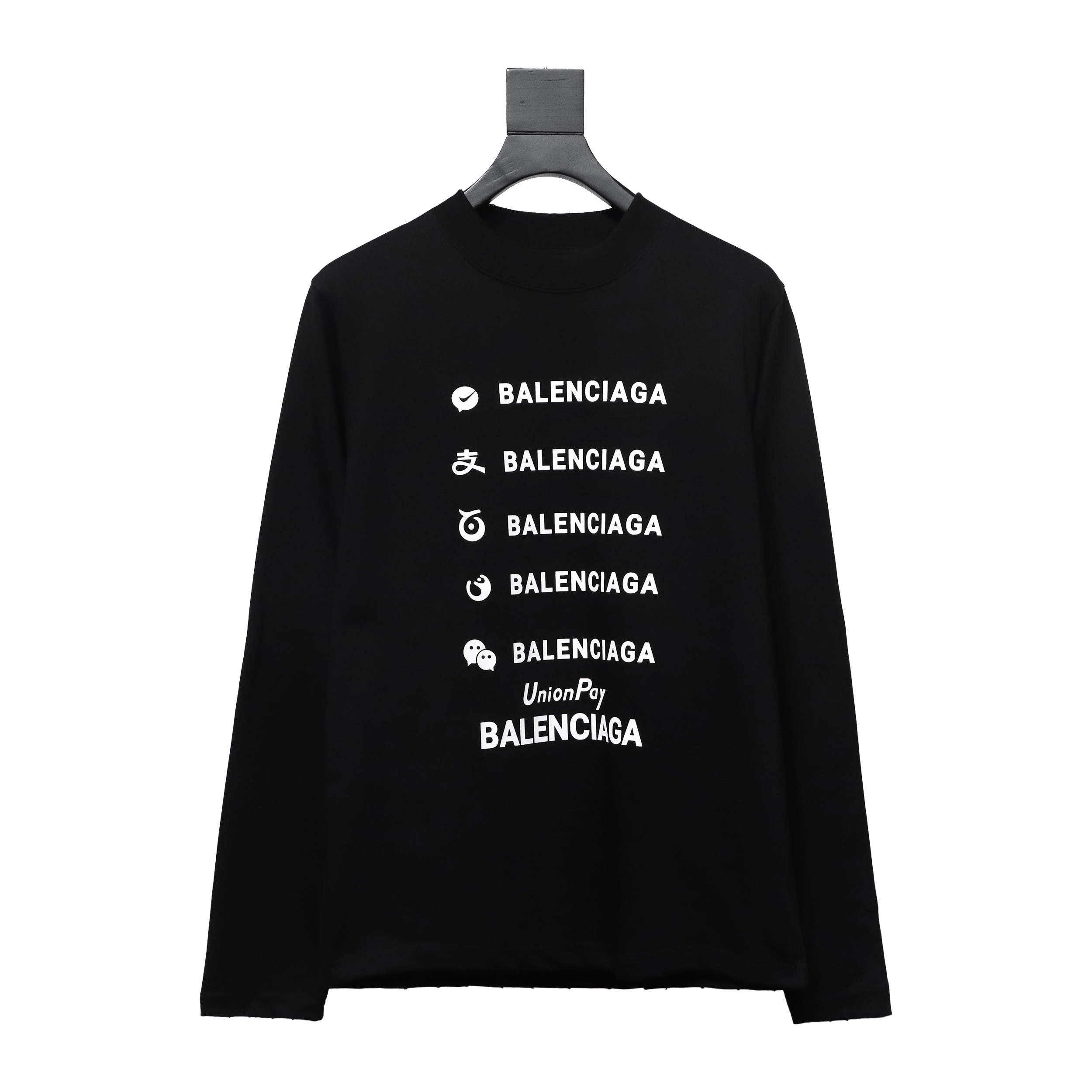 Balenciaga 24S Lettering Crew Neck Hoodie 2