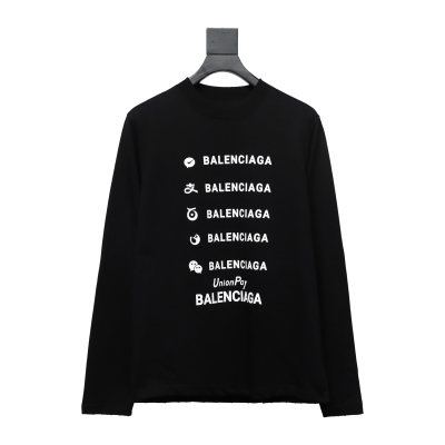  Balenciage 24S Lettering Crew Neck Hoodie 2 01