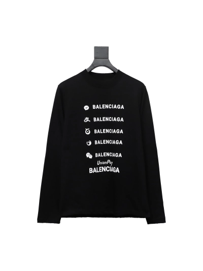 Balenciaga 24S Lettering Crew Neck Hoodie 2 01
