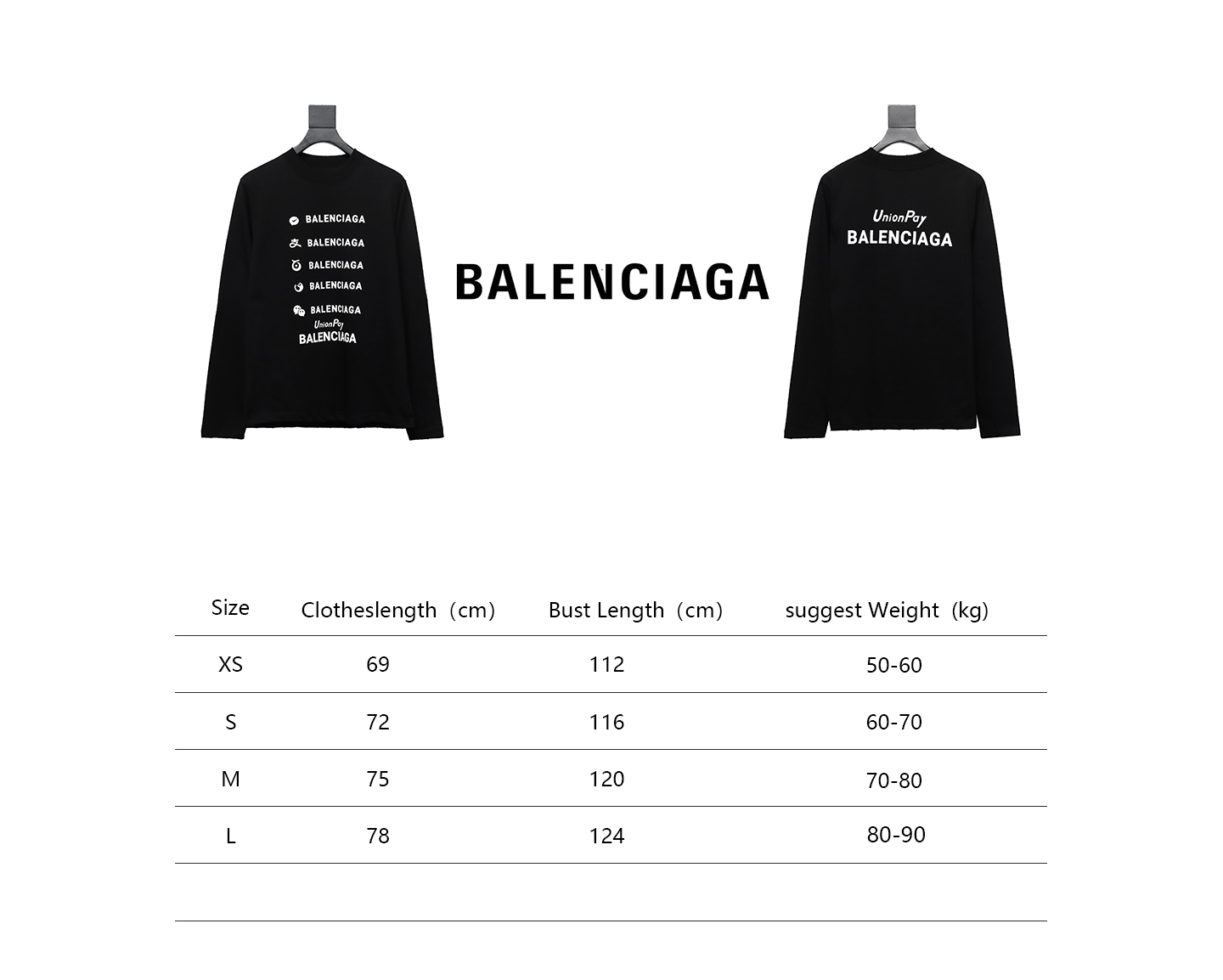Balenciaga 24S Lettering Crew Neck Hoodie 2