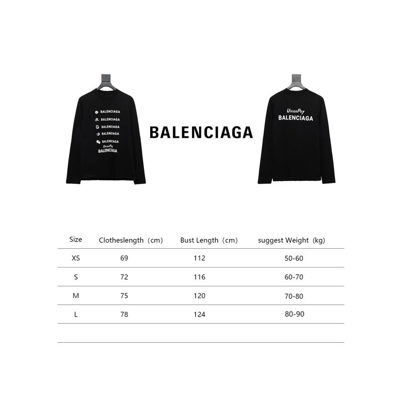  Balenciage 24S Lettering Crew Neck Hoodie 2