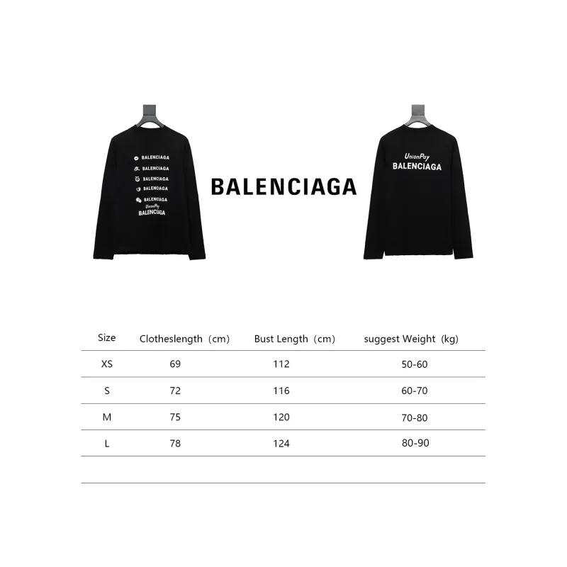  Balenciage 24S Lettering Crew Neck Hoodie 2