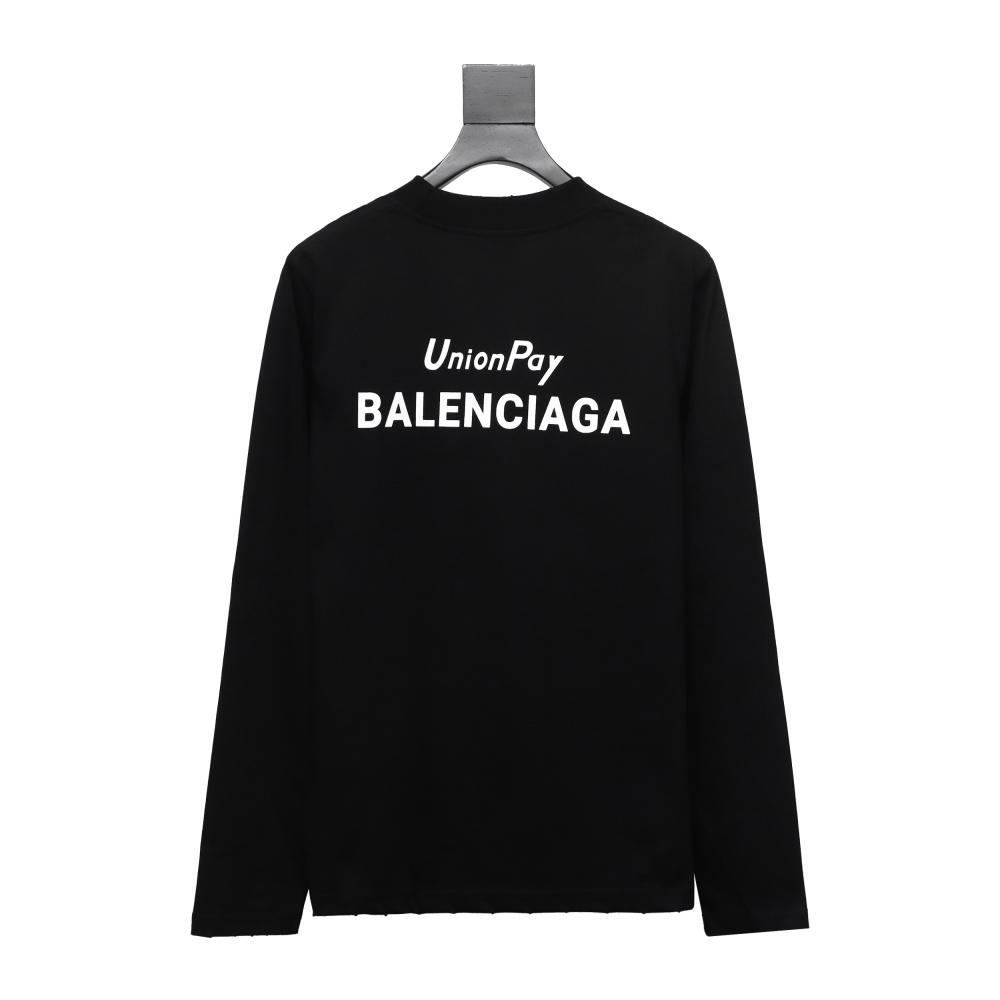  Balenciage 24S Lettering Crew Neck Hoodie 2
