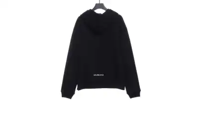 Balenciaga back embroidered small LOGO zipper Hoodie 02