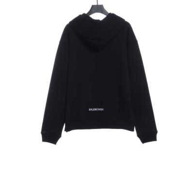  Balenciage back embroidered small LOGO zipper Hoodie 02