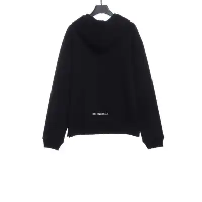  Balenciage back embroidered small LOGO zipper Hoodie 02