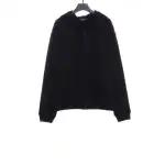  Balenciage back embroidered small LOGO zipper Hoodie