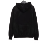  Balenciage co-branded Manchester United distressed washed embroidered Hoodie