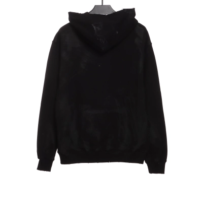 Balenciaga co-branded Manchester United distressed washed embroidered Hoodie 02