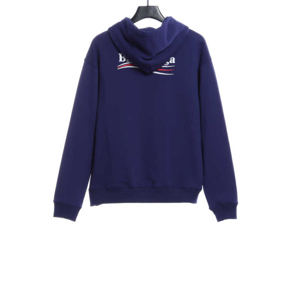  Balenciage coke print Hoodie Dark blue