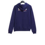  Balenciage coke print Hoodie Dark blue