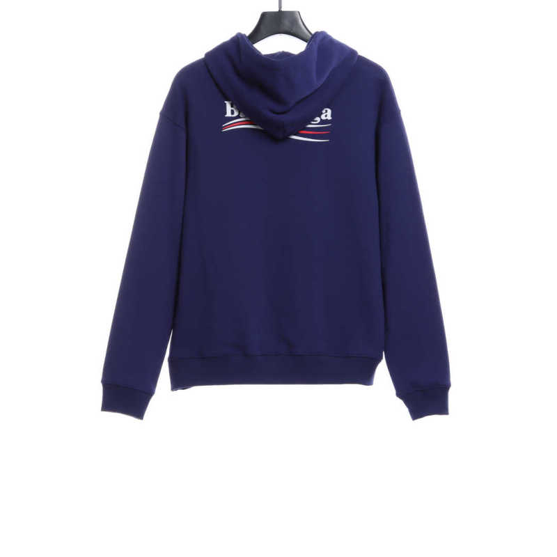  Balenciage coke print Hoodie Dark blue
