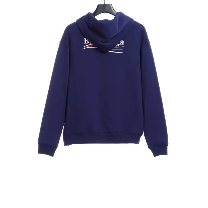  Balenciage coke print Hoodie Dark blue