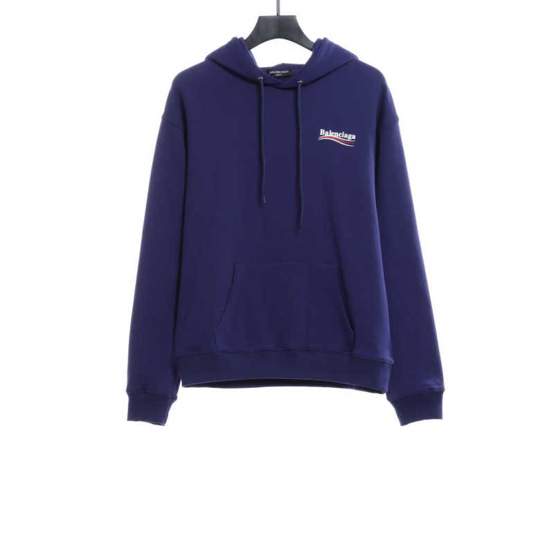  Balenciage coke print Hoodie Dark blue