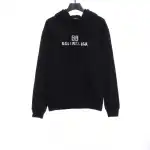  Balenciage double B mosaic Hoodie black