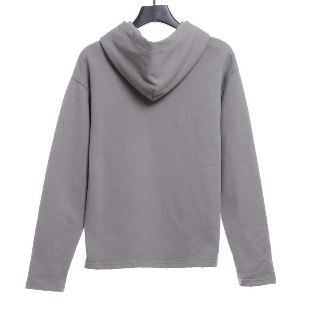  Balenciage double B mosaic Hoodie gray