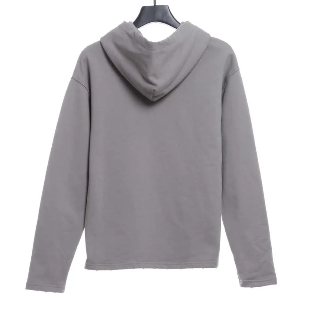  Balenciage double B mosaic Hoodie gray