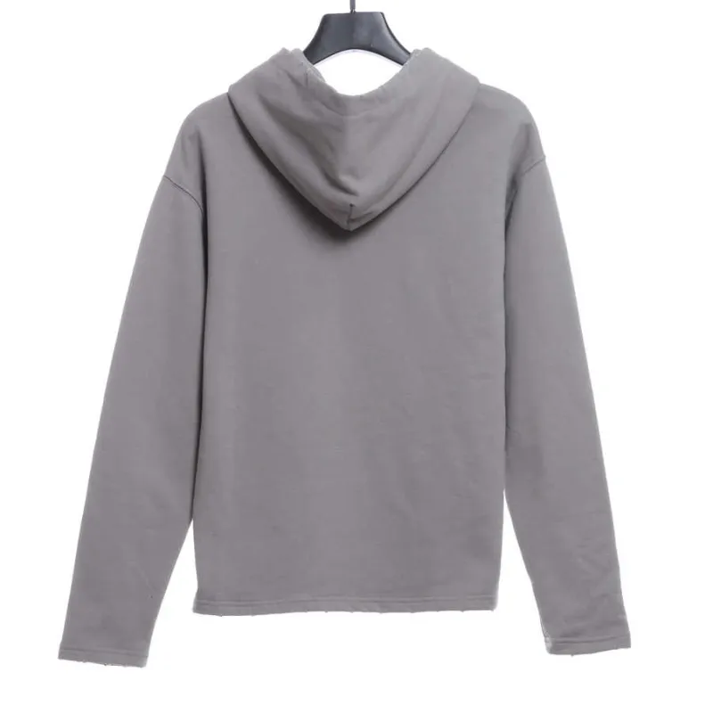  Balenciage double B mosaic Hoodie gray