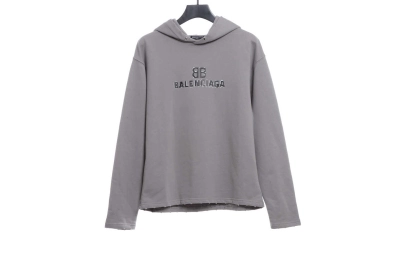 Balenciaga double B mosaic Hoodie gray 01