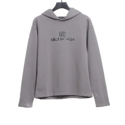  Balenciage double B mosaic Hoodie gray 01
