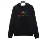  Balenciage rainbow wheat ear Hoodie black
