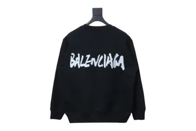Gucci x Balenciaga Joint 24SS Graffiti Lettering Printing Crew Neck Hoodie 1 02