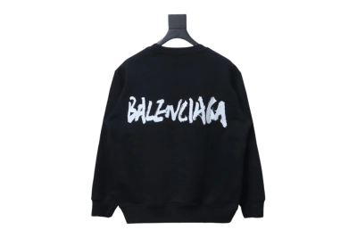 Gucci x Balenciaga Joint 24SS Graffiti Lettering Printing Crew Neck Hoodie 1 02