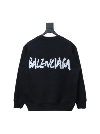 Gucci x Balenciaga Joint 24SS Graffiti Lettering Printing Crew Neck Hoodie 1 02
