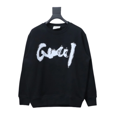 Gucci x Balenciaga Joint 24SS Graffiti Lettering Printing Crew Neck Hoodie 1 01