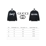 Gucci x Balenciaga Joint 24SS Graffiti Lettering Printing Crew Neck Hoodie 1