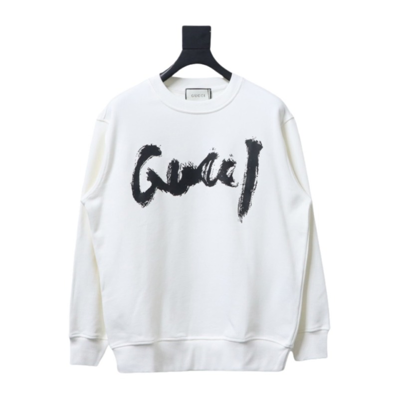  Gucci x Balenciaga Joint 24SS Graffiti Lettering Printing Crew Neck Hoodie 2