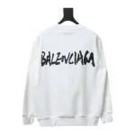 Gucci x Balenciaga Joint 24SS Graffiti Lettering Printing Crew Neck Hoodie 2