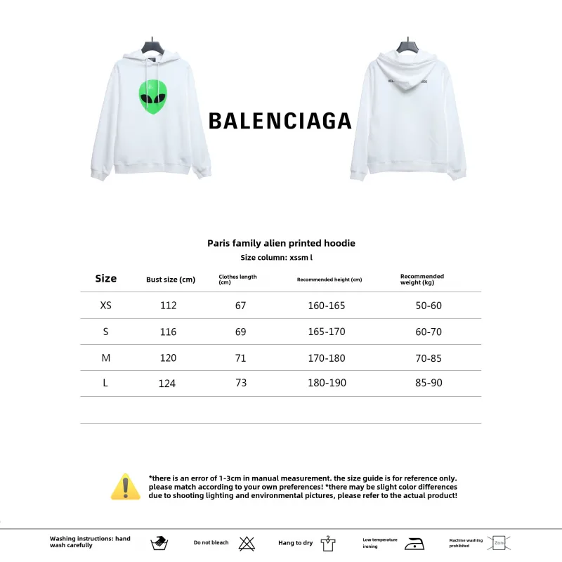  Balenciage alien print Hoodie 1