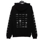  Balenciage classic full print logo Hoodie 1