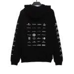  Balenciage classic full print logo Hoodie 1