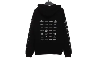 Balenciaga classic full print logo Hoodie 1 02